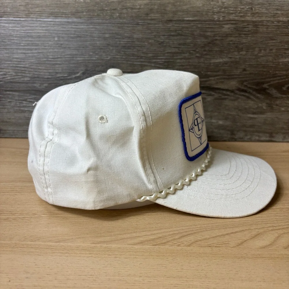 Vintage Port East Transfer Inc Hat Cap Snap Back White Trucker Adjustable‎